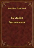 ebooki: Do Adama Naruszewicza - ebook