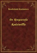 ebooki: Do Krzysztofa Radziwiłła - ebook