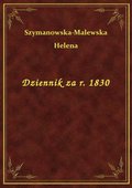 Dziennik za r. 1830 - ebook