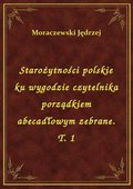 Starożytności polskie ku wygodzie czytelnika porządkiem abecadłowym zebrane. T. 1 - ebook