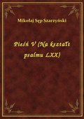 ebooki: Pieśń V (Na kształt psalmu LXX) - ebook