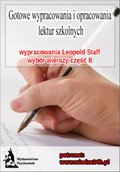 Naukowe i akademickie: Wypracowania - Leopold Staff „Wybór wierszy - Część II” - ebook