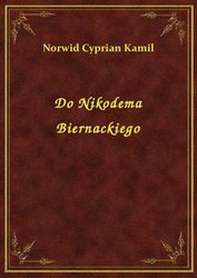 : Do Nikodema Biernackiego - ebook