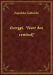 : Ostrygi. "Teatr bez szminek" - ebook