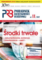 : Poradnik Rachunkowości Budżetowej - e-wydanie – 11/2017