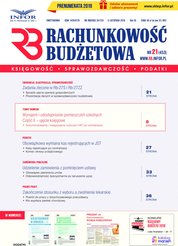 : Rachunkowość Budżetowa - e-wydanie – 21/2018
