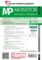 : Monitor Prawa Pracy i Ubezpieczeń - e-wydanie – 8/2020